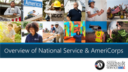 Overview of National Service & Americorps