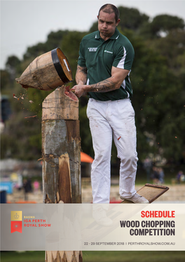 Schedule Wood Chopping Competition