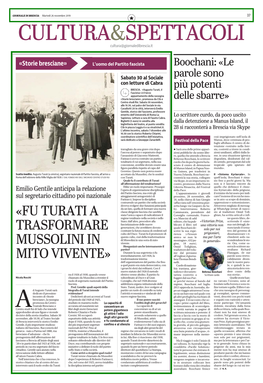 «Fu Turati a Trasformare Mussolini in Mito Vivente»