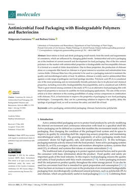 Antimicrobial Food Packaging with Biodegradable Polymers and Bacteriocins