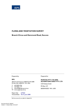 Branch Circus Flora and Fauna Survey PDF Document