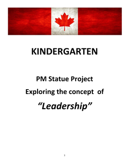 KINDERGARTEN “Leadership”