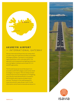 Akureyri Airport — International Gateway