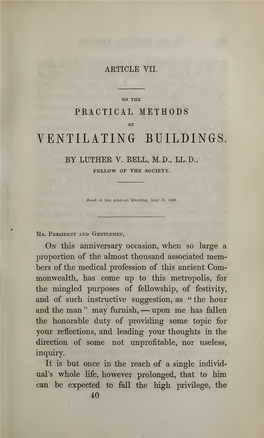 Ventilating Buildings