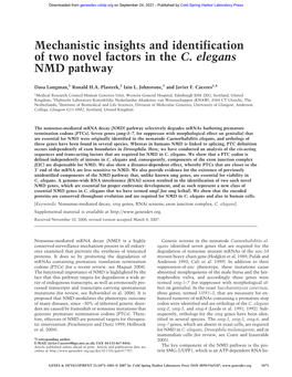 Mechanistic Insights and Identification of Two Novel Factors in the C