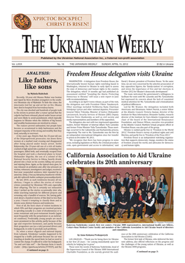 Freedom House Delegation Visits Ukraine Like Fathers, WASHINGTON – a Delegation from Freedom House, the David J