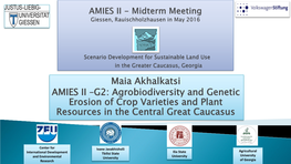 Genetic Erosion of Crop Varieties and Plant Resources in the Central Great Caucasus
