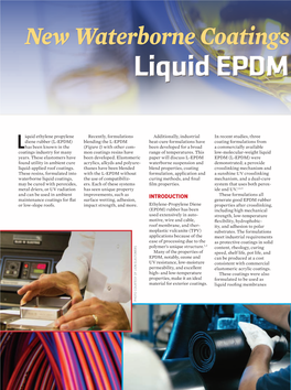 Liquid EPDM Dispersion