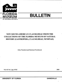 Bulletin of Natural History®