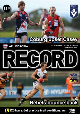 Rebels Bounce Back Coburg Upset Casey