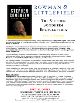 The Stephen Sondheim Encyclopedia