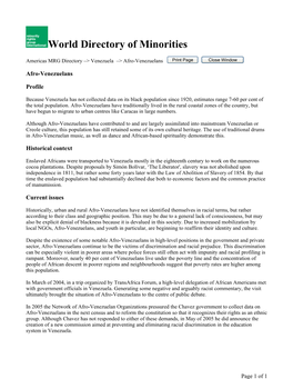 World Directory of Minorities