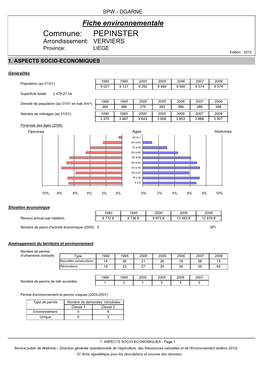 Commune: PEPINSTER Arrondissement: VERVIERS Province: LIEGE Edition 2010 1