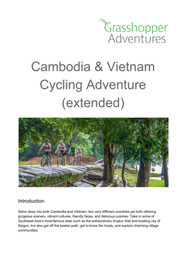 Cambodia & Vietnam Cycling Adventure
