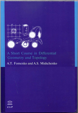 A Short Course in Differential Geometry and Topology A.T