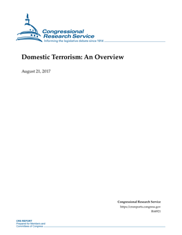 Domestic Terrorism: an Overview
