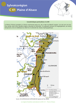 Sylvoécorégion C 41 Plaine D'alsace