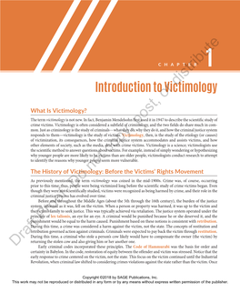 Introduction to Victimology