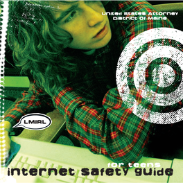 Cover Page. Internet Safety Guide for Teens. Teenage Boy Sitting At