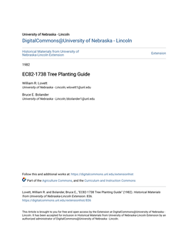 EC82-1738 Tree Planting Guide