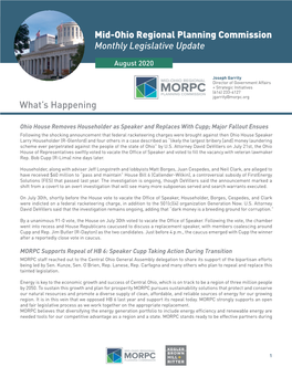 August 2020 Legislative Update