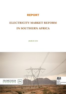 Electricity Market Reform in Southern Africa