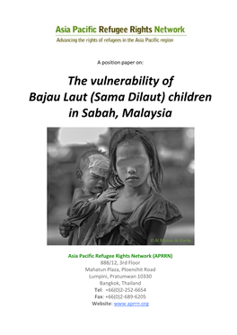The Vulnerability of Bajau Laut (Sama Dilaut) Children in Sabah, Malaysia