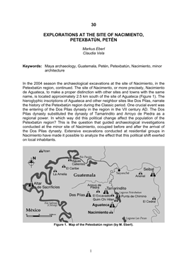 30 Explorations at the Site of Nacimiento, Petexbatún, Petén