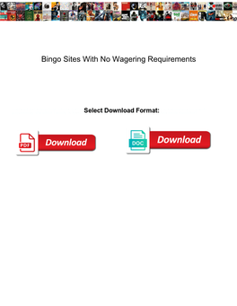 Bingo Sites with No Wagering Requirements