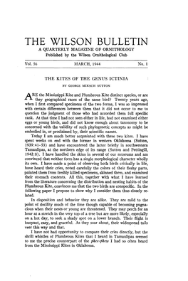 The Kites of the Genus Ictinia