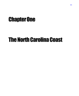 Chapter One the North Carolina Coast