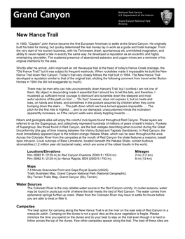 New Hance Trail