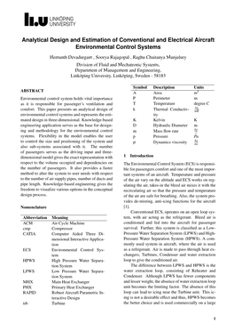 Analytical Design and Estimation of Conventional and Electrical Aircraft Environmental Control Systems