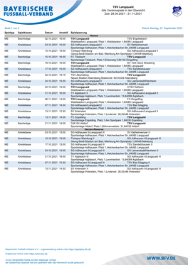 TSV Langquaid Alle Vereinsspiele in Der Übersicht Zeit: 10.09.2021