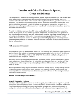 Invasive and Other Problematic Species, Genes and Diseases