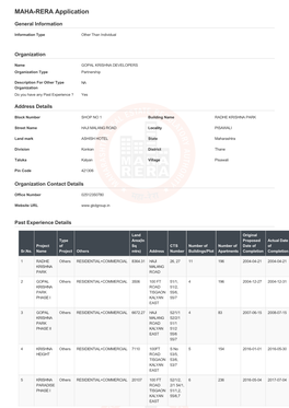 RERA Application