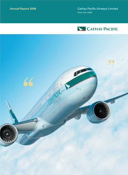 Cathay Pacific Airways Limited Annual Report 2009  Chairman’S Letter