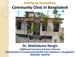 Community Clinic: a Pro-People Health Initiative in Bangladesh