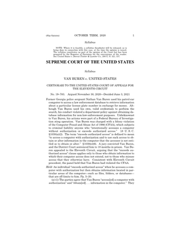 19-783 Van Buren V. United States (06/03/2021)