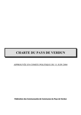 La Première Charte Du Pays De Verdun