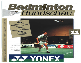 Ii!► Ffi Großer Eericht 99 -8 Germanopen 19 E Yonex in Duisburg ~ Z0 (Y)