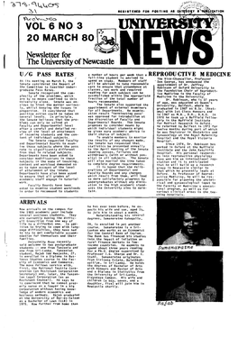 The University News, Vol. 6, No. 3, March 20, 1980
