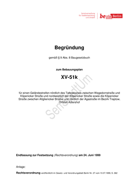 Begründung XV-51K