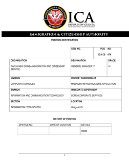 1 Position Identification Seq. No. Pos. Ica Cs No. 074