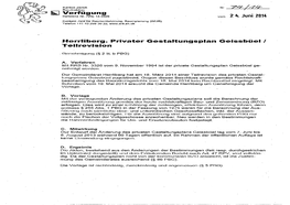 ~ Verfügung Vom L 4. Juni 2014 Herrliberg. Privater Gestaltungsplan