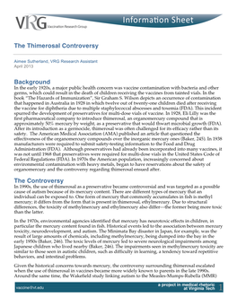 The Thimerosal Controversy