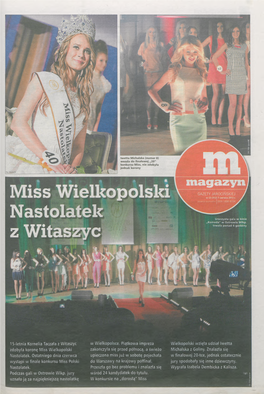 Miss Wielkopolski Nastolatek Z Witaszyc