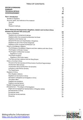 Table of Contents