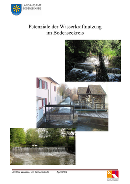 Potenziale Der Wasserkraftnutzung Im Bodenseekreis
