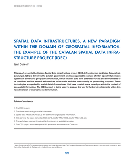 Spatial Data Infrastructures, a New Paradigm Within the Domain of Geospatial Information